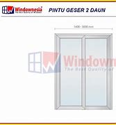 Ukuran Pintu Sliding Aluminium 2 Daun